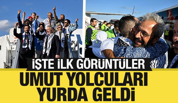 İsrail'in alıkoyduğu 36 Türk İstanbul'da! İşte ilk görüntüler