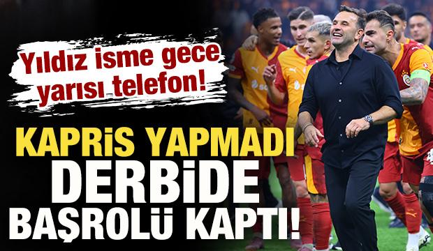 'Kapris' yapmadı derbide başrolü kaptı! Okan Buruk'tan yıldız isme gece yarısı telefon