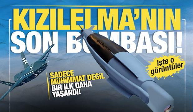 KIZILELMA, TEBER-82 mühimmatıyla havalandı! Görüntülerde bir ilk daha!