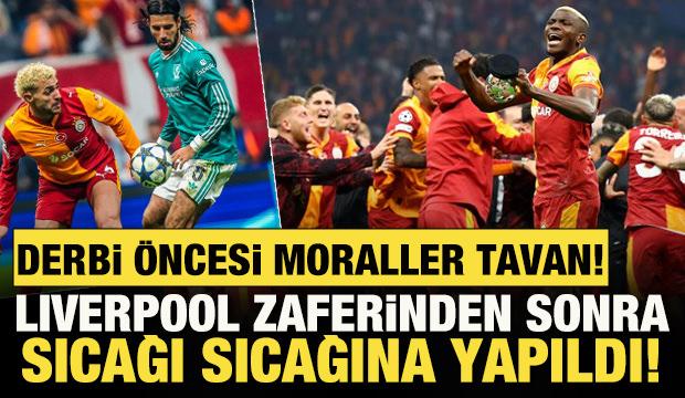 Liverpool zaferinden sonra sıcağı sıcağına yapıldı! Derbi öncesi moraller tavan