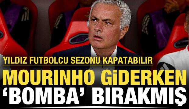 Mourinho giderken 'bomba' bırakmış: Yıldız futbolcu sezonu kapatabilir