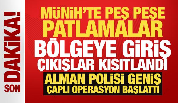 Son Dakika... Münih'te peş peşe patlamalar! Can kaybı var