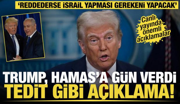 Son dakika... Trump'tan son dakika açıklama "Hamas'ın teklifi kabul etmesini bekliyoruz"