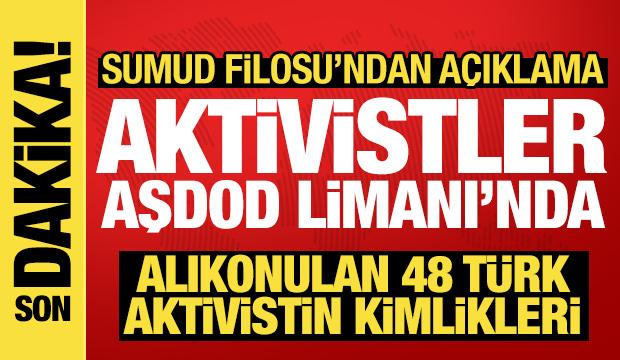 Sumud Filosu'ndan açıklama: Tüm aktivistler Aşdod Limanı'nda