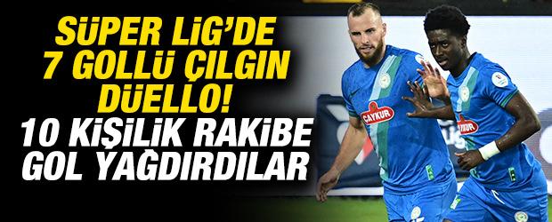 Süper Lig'de çılgın maç! 7 gol atıldı, 1 kırmızı kart çıktı