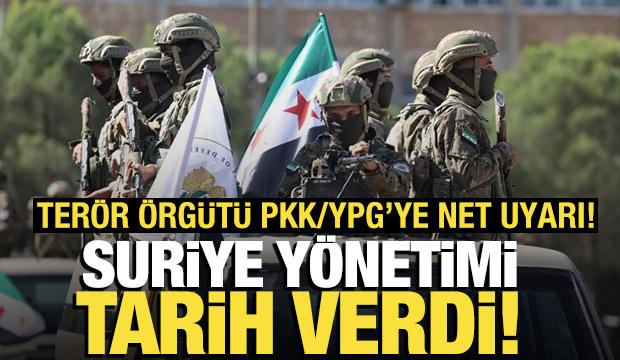 Suriye yönetiminden SDG'ye uyarı: Zaman verdiler