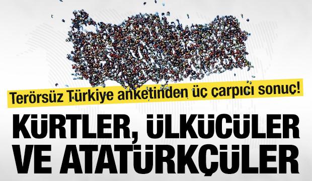 Terörsüz Türkiye anketinden dikkat çeken sonuçlar: Kürtlerden tam destek, Laikçiler soğuk