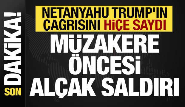 Trump’ın çağrısına kulak asmıyor... İsrail, Gazze'ye saldırmayı sürdürüyor!