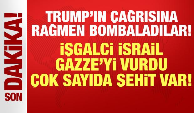 Trump'ın çağrısına rağmen saldırıyorlar! İsrail Gazze'yi vurdu: Çok sayıda şehit var