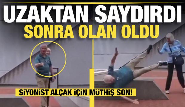 Yaşlı Siyonist'in provokasyon girişimi ters tepti