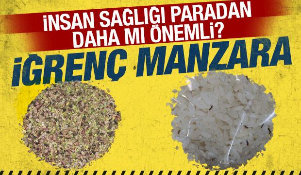 Zabıta denetiminde iğrenç manzara: Kurtlanmış ve böceklenmiş ürünler ele geçirildi