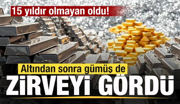 15 yıldır olmayan oldu! Altından sonra gümüş de zirveyi gördü