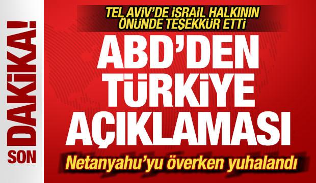 ABD'den son dakika Türkiye açıklaması! Tel Aviv'de kalabalığın önünde teşekkür etti