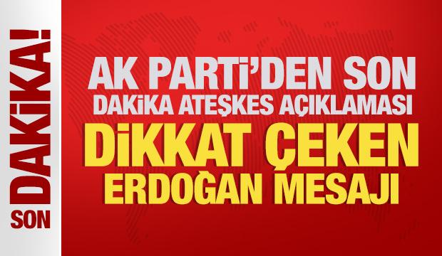 AK Parti'den son dakika Gazze ateşkesi mesajı! 