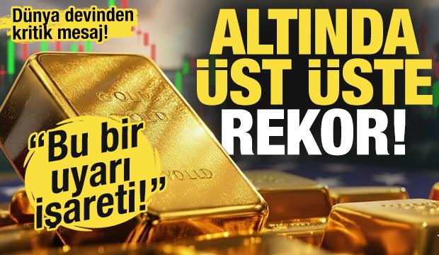 Altından üst üste rekor! Kritik noktaya ulaştı! Piyasadan uyarı geldi!