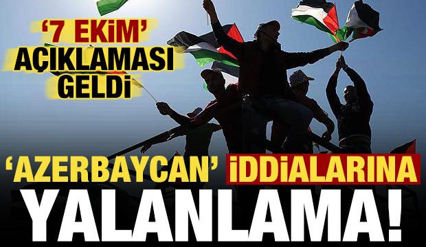 Azerbaycan ile ilgili '7 Ekim' iddialarına yalanlama!