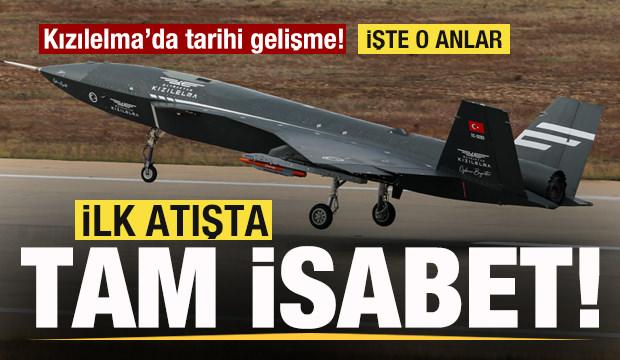 Bayraktar KIZILELMA'da tarihi gelişme! İlk atışta tam isabet