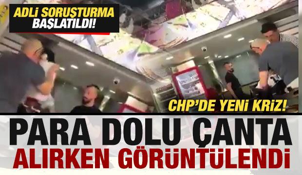 CHP'de yeni kriz! Para dolu çanta alırken görüntülendi! Soruşturma başlatıldı