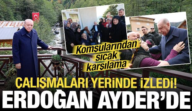 Cumhurbaşkanı Erdoğan Ayder Yaylası'nı ziyaret etti!