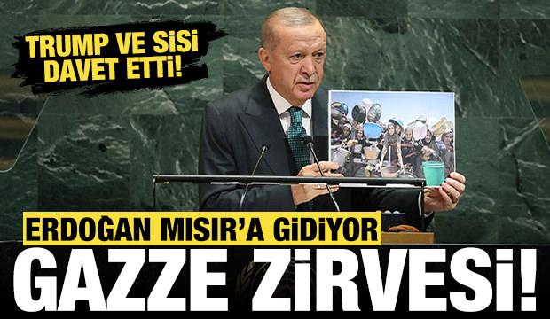 Cumhurbaşkanı Erdoğan, Trump ve Sisi'nin davetine icabet edecek: Mısır'da Gazze zirvesi!