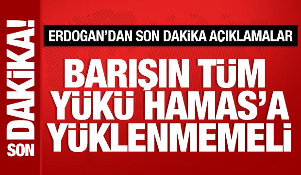 Cumhurbaşkanı Erdoğan'dan önemli açıklamalar