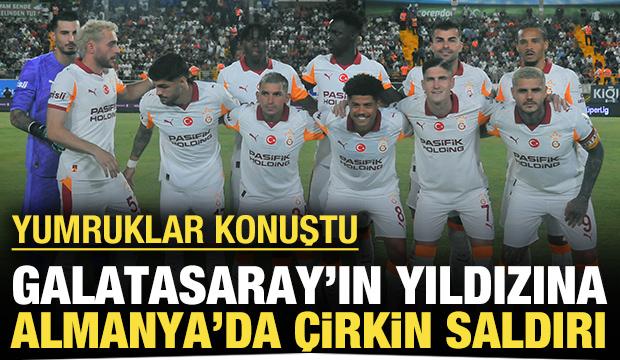Galatasaray'ın yıldızına Almanya'da çirkin saldırı: Yumruklar konuştu