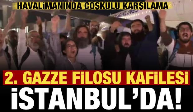 İsrail tarafından eşir alınmışlardı! 14 Türk aktivist İstanbul'da