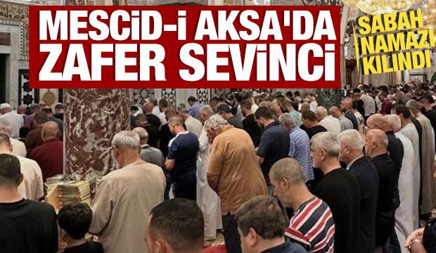 İsrail zulmü son buldu! Mescid-i Aksa'da sabah namazı kılındı
