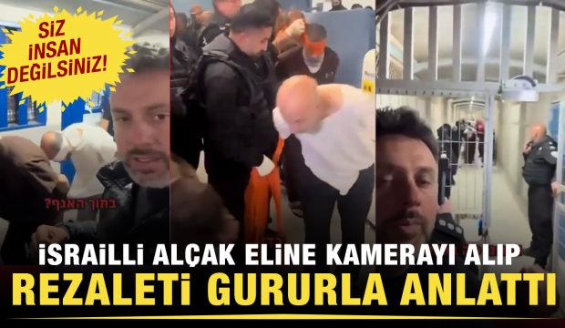 İsrail'in Gilboa hapishanesinden insanlık dışı görüntüler!