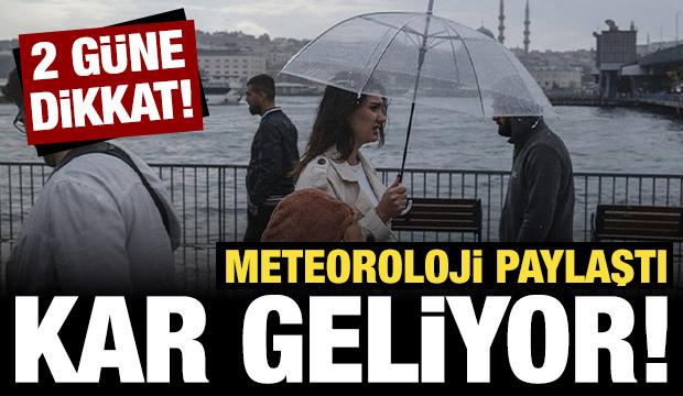 Meteoroloji paylaştı: Yeni haftada kar geliyor! İstanbul'da hava durumu nasıl olacak?