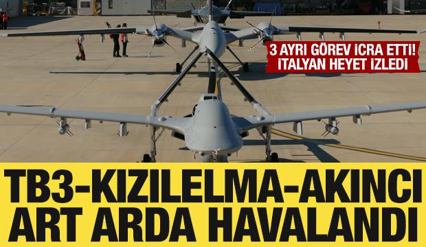 Milli S/İHA'lar art arda havalandı: 3 ayrı görev icra etti! İtalyan heyet izledi