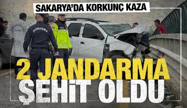 Sakarya'da korkunç kaza: Göreve giden 2 jandarma şehit oldu