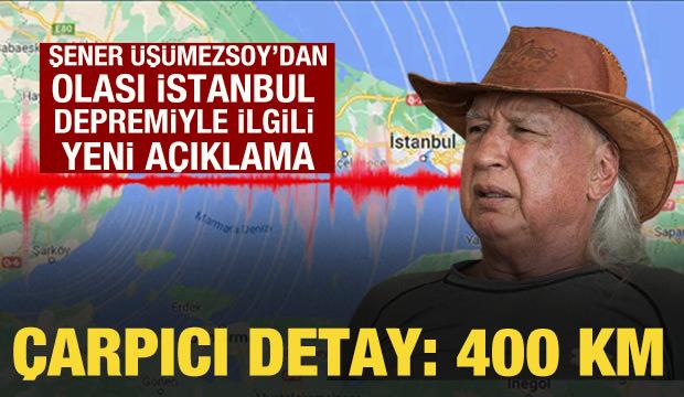 Şener Üşümezsoy, 'Büyük Marmara Depremi'ne dikkat çekti: 400 km gerekli