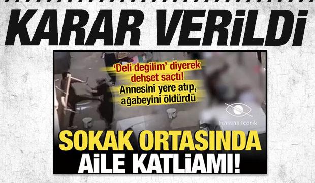 Sokak ortasında dehşete düşüren görüntüler: Annesini tekmeledi, ağabeyini öldürdü