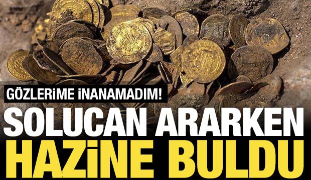 Solucan ararken hazine buldu: Gözlerime inanamadım