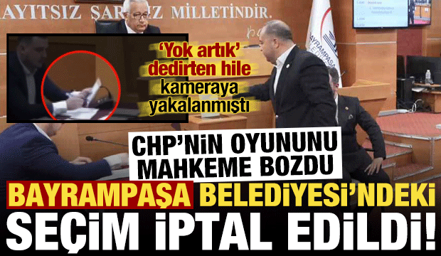 Son dakika: Bayrampaşa Belediyesi başkanvekilliği seçimleri iptal edildi!
