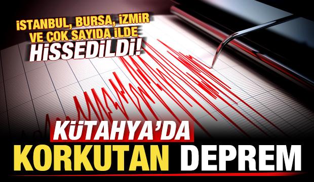 Son dakika: Kütahya'da deprem! İstanbul, Bursa, İzmir ve çok sayıda ilde hissedildi!