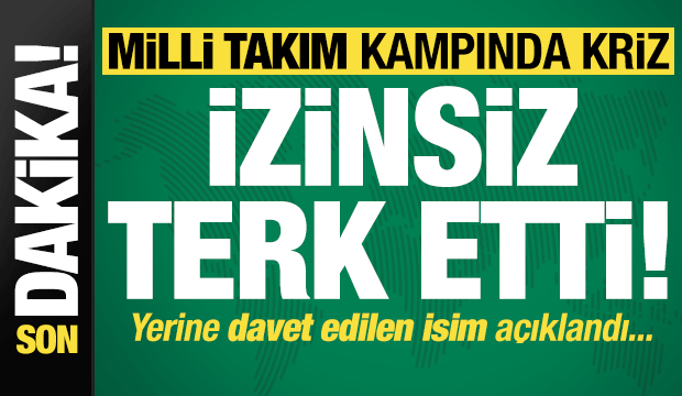 Son dakika: Milli Takım kampında kriz! TFF duyurdu: Berke Özer İzinsiz terk etti...