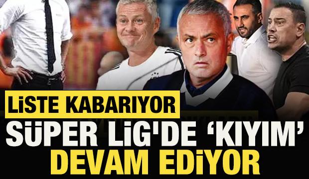 Süper Lig'de teknik direktör kıyımı devam ediyor