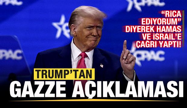 Trump'tan son dakika Gazze açıklaması! "Rica ediyorum" Hamas ve İsrail'e seslendi