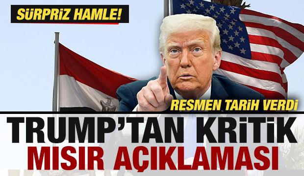 Trump'tan son dakika Mısır açıklaması! Sürpriz hamle, resmen tarih verdi...