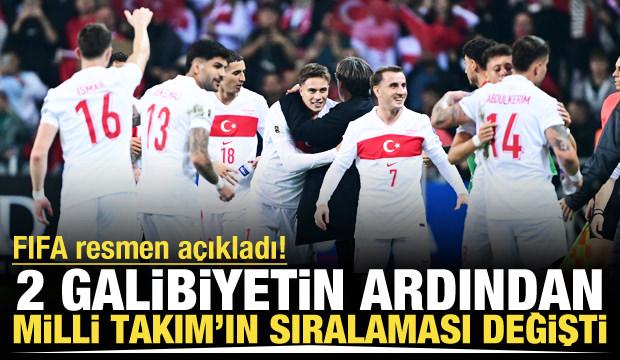 2 galibiyetin ardından FIFA açıkladı! A Milli Takım yükselişe geçti