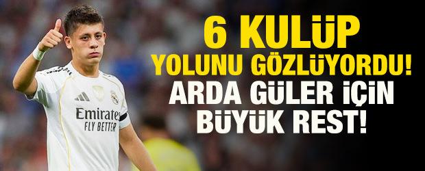 6 kulüp transfer için yolunu gözlüyordu! Arda Güler için büyük rest