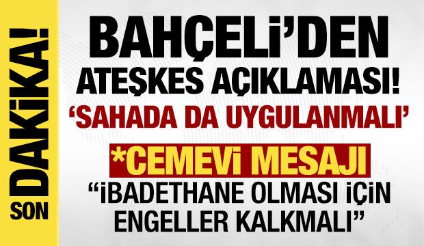 Bahçeli'den Gazze'deki ateşkese ilişkin açıklama: 'Asıl mesele' diyerek konuştu!