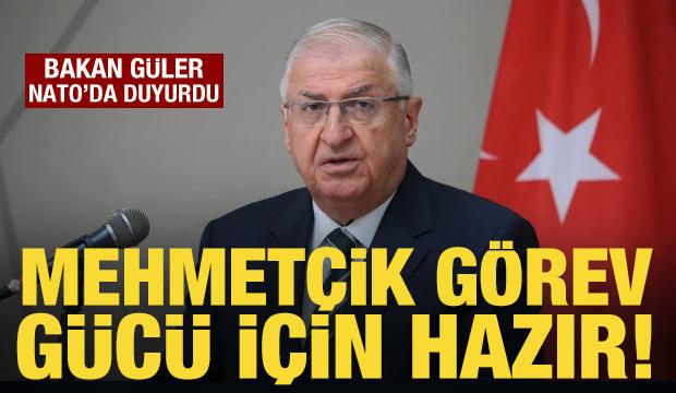 Bakan Güler, NATO'da duyurdu: TSK, Gazze için hazır!
