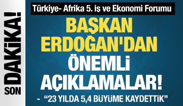 Başkan Erdoğan'dan önemli açıklamalar