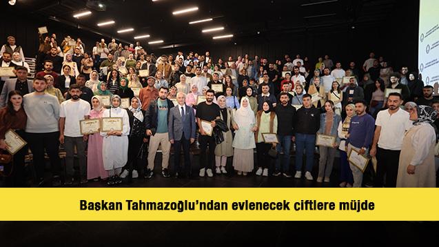 Başkan Tahmazoğlu’ndan evlenecek çiftlere müjde