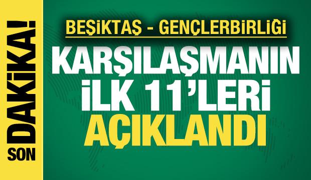 Beşiktaş - Gençlerbirliği | Maçta ilk 11'ler açıklandı
