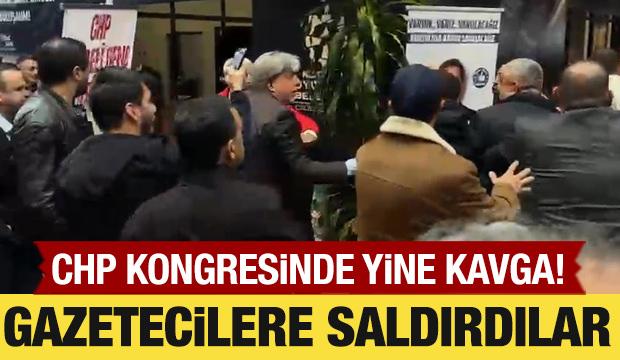  CHP kongresinde basın mensuplarına saldırı