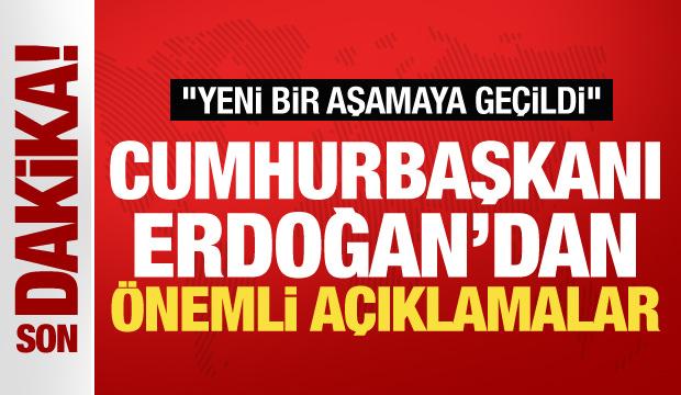 Cumhurbaşkanı Erdoğan'dan Gazze mesajı: Yeni bir aşamaya geçildi